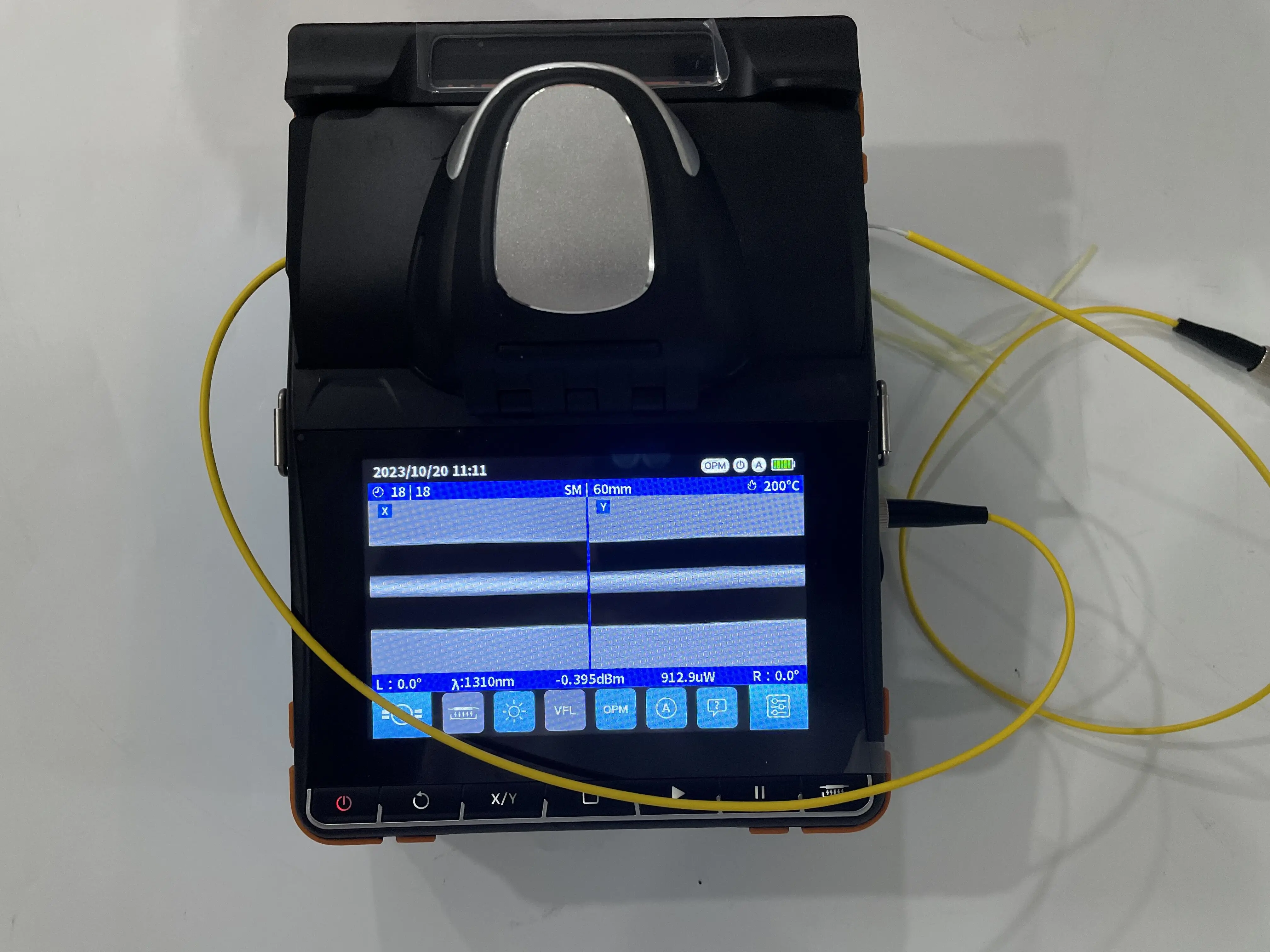 Automatic manual 6 Motor With VFL OPM Fusion Splicing Machine Optical Fiber optic Fusion Splicer Machine