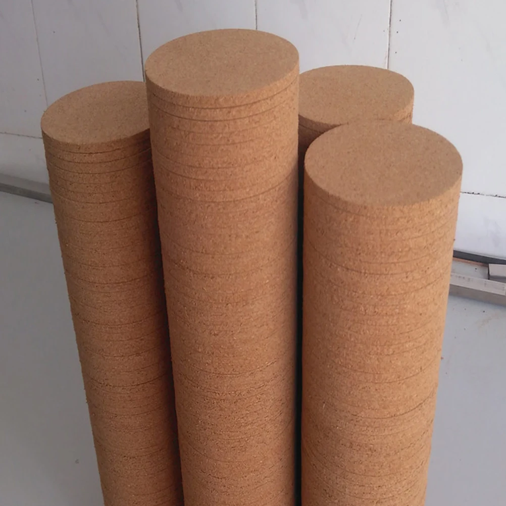 

16pcs Non-Slip Cork Coasters Round 9Cm Bar Cup Pads Water Absorbent Heat Insulation Drink Protectors For Home Office Party Table