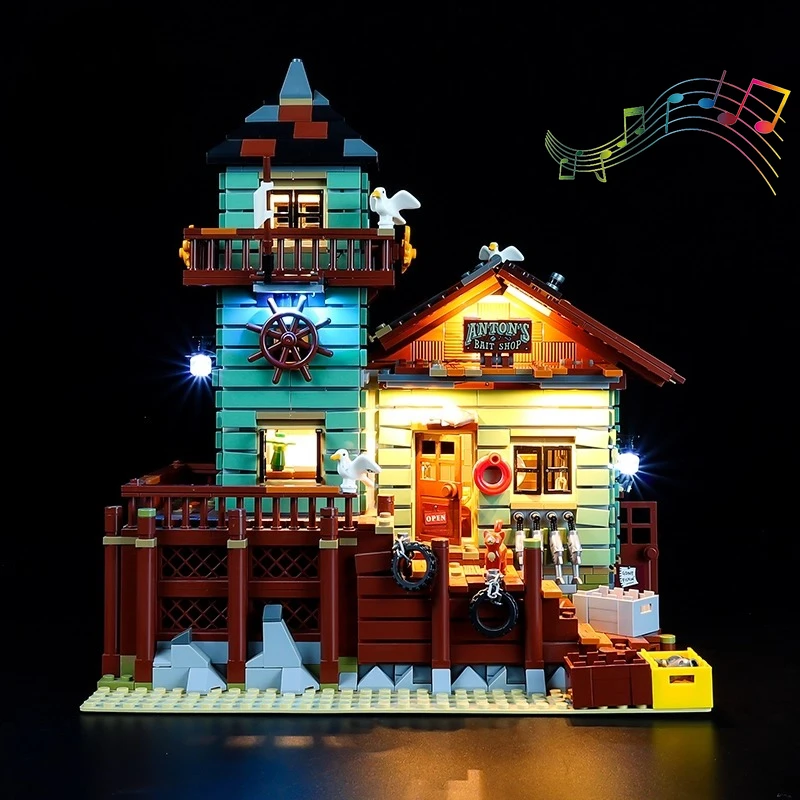 

No Model LED Lighting Set Suitable for LEGO Old Fishing Store Ideas 21310(Not Include Building Blocks)