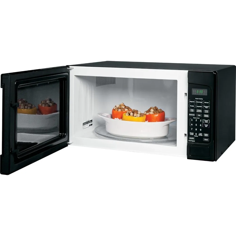 Microwave, automatic cooking, countertop essentials, dorm or apartment, black, family friendly oven pizza oven