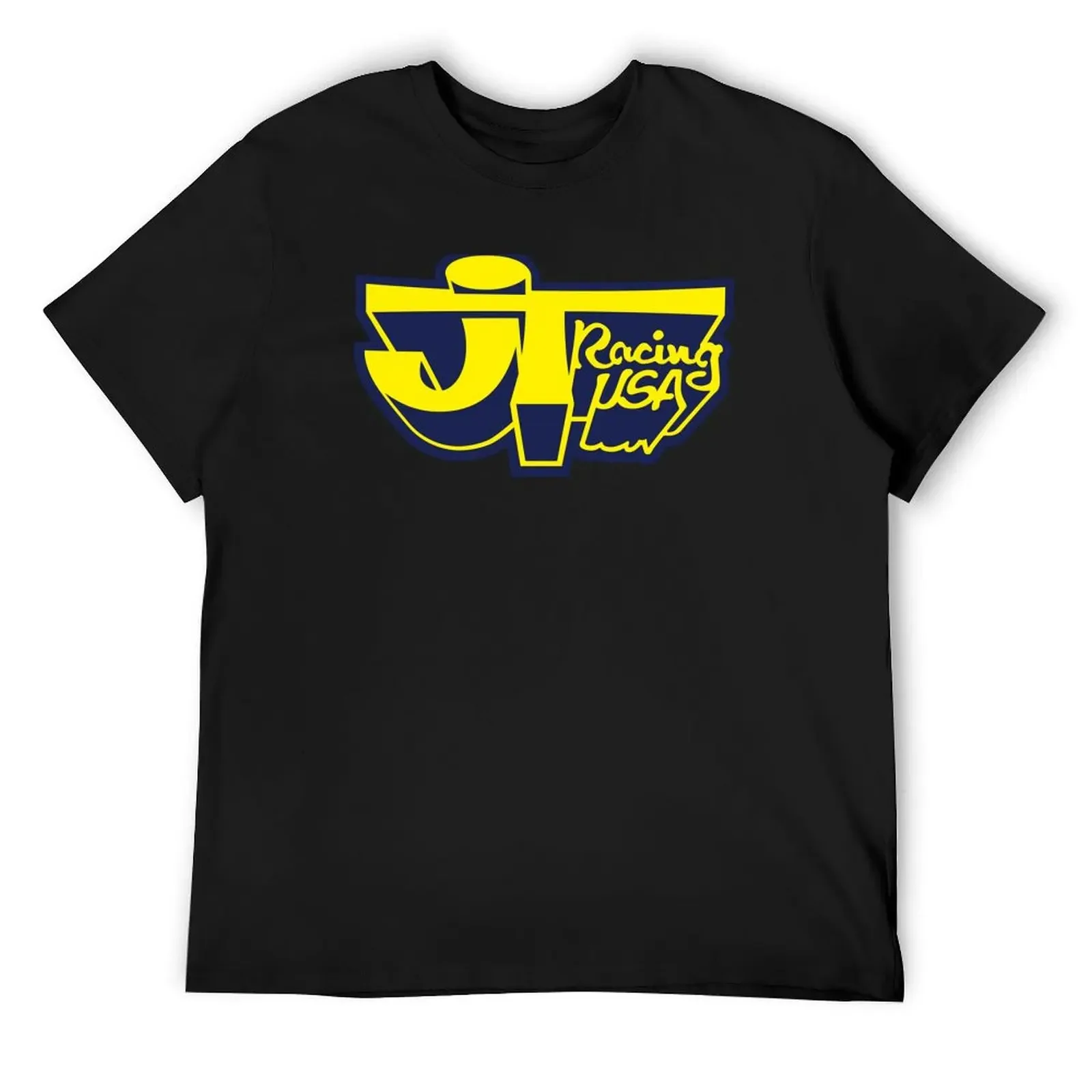 JT Racing USA YELLOW/BLUE- Old School BMX T-Shirt tees boys whites shirts graphic tees mens clothing