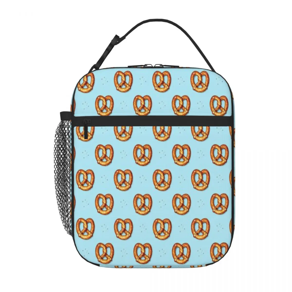 Hot Sale Salty Pretzels Office Style Student Lunch Bag Balanced Diet Pack Cooler Tote