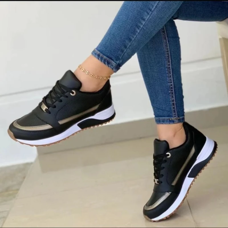 

Luxury Women's Sneakers Mesh Lace-Up Women Casual Shoes Fashion Outdoor Running Sport Shoes comfortable Women Tennis Shoes 36-43