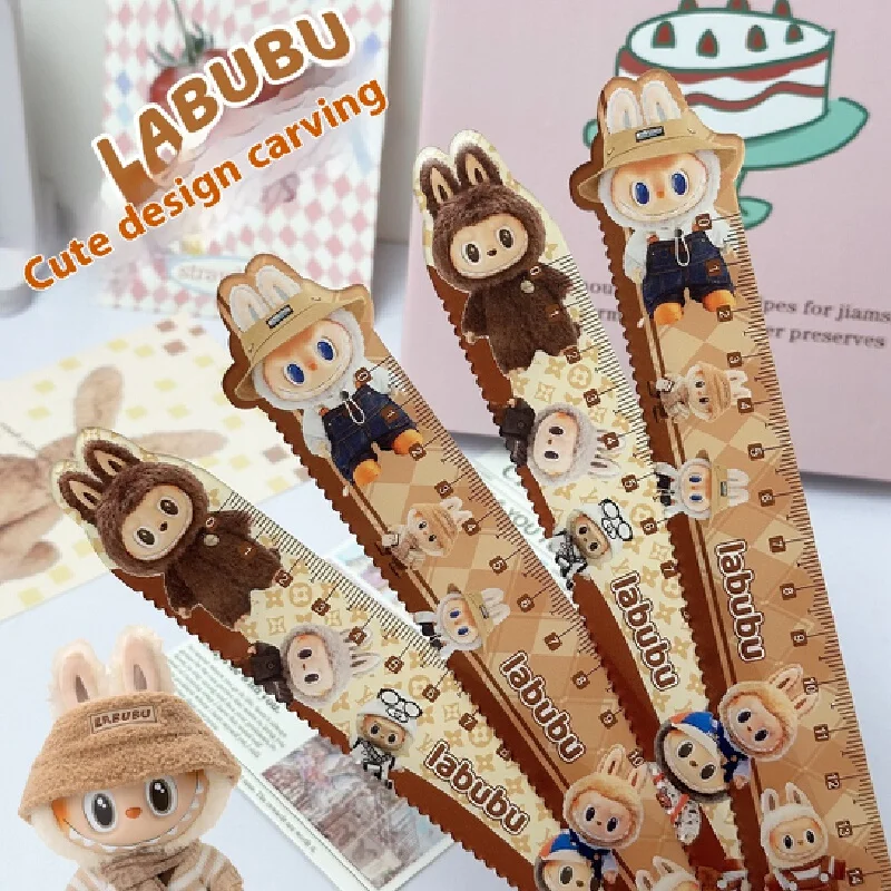 Rubble Ruler For Elementary School Students, Cute Cartoon Acrylic Ruler With High Aesthetic Value, Creative Stationery For Child