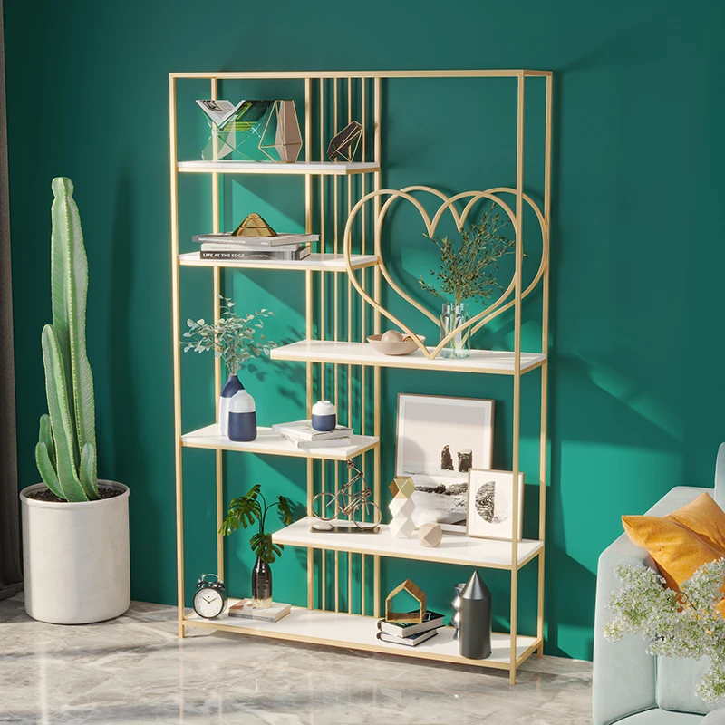 Book Trolley Organizer Storage Rack Iron Warehouse Shelf Living Room Furniture Aesthetic Removable Scaffale Cabinet Veranda Cube