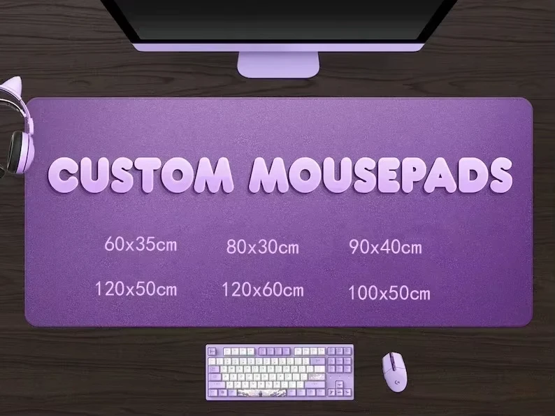 

Create Your Own Personalized Mousepad Print Custom Mouse Pad Company Playmat Deskmat Customizable Keyboard Computer Ma