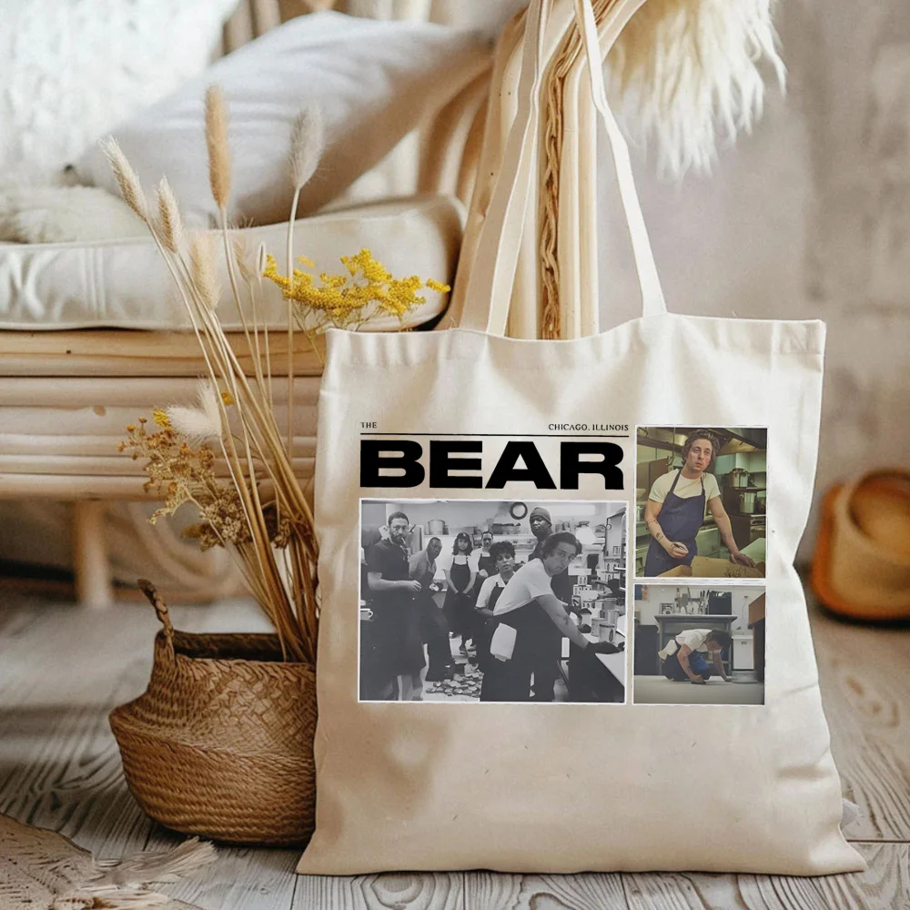 The Bear TV Show Tote Bags Jeremy Allen Ladies Shopping HandBags Graphic Women's Handbags Inspired By The Bear Television Series