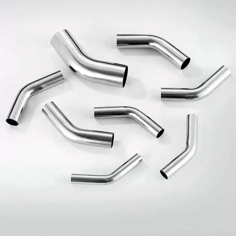 304 Stainless Steel Elongated Elbow 57~102 with 135-Degree Welding 45-Degree Smooth Inner Outer Pipe Fittings for Plumbing