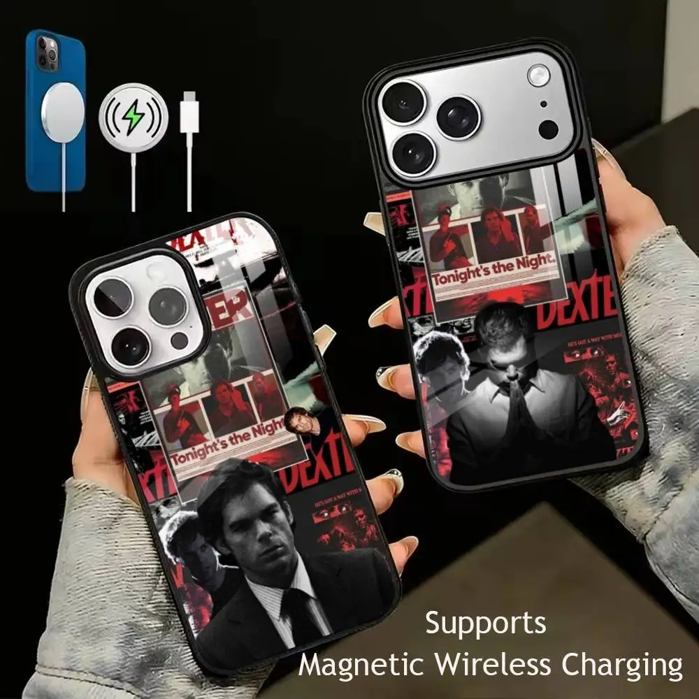 Dexter Morgan gift  Phone Case For iPhone17,16,15,14,13,12,11 Plus,Pro Supports Magnetic Wireless Charging