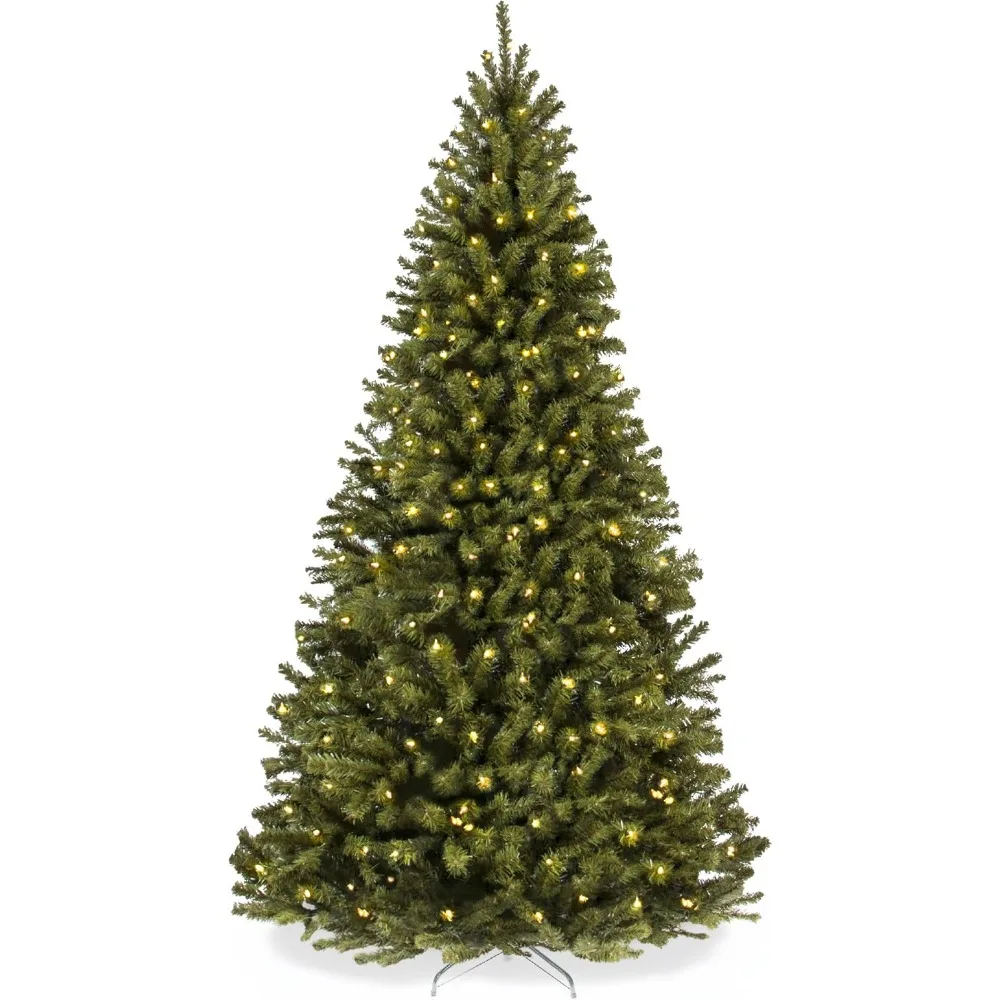 2024 Best Choice Products 4.5ft Pre-Lit Spruce Artificial Holiday Christmas Tree for Home, Office, Party Decoration