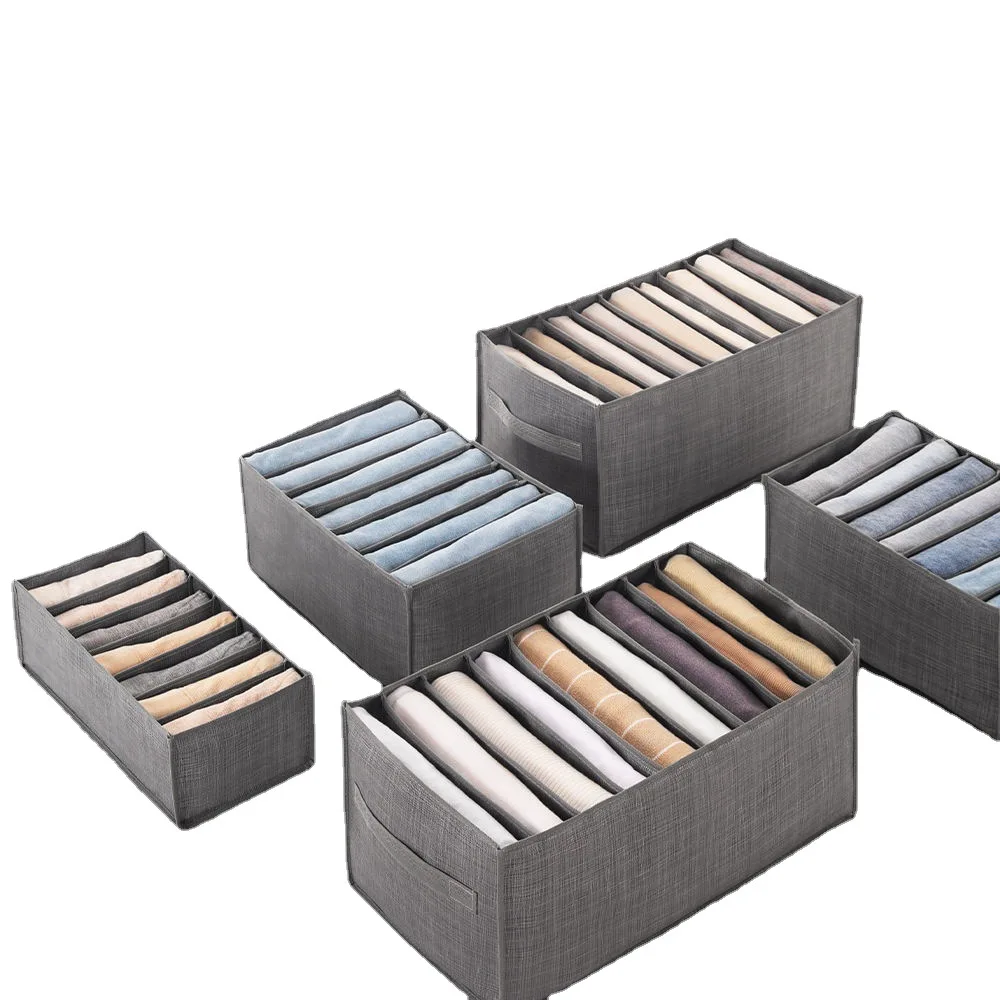 

Clothes Organizer Trousers Jeans Storage Wardrobe Organizer Underwear Bra Socks Artifact Compartment Box