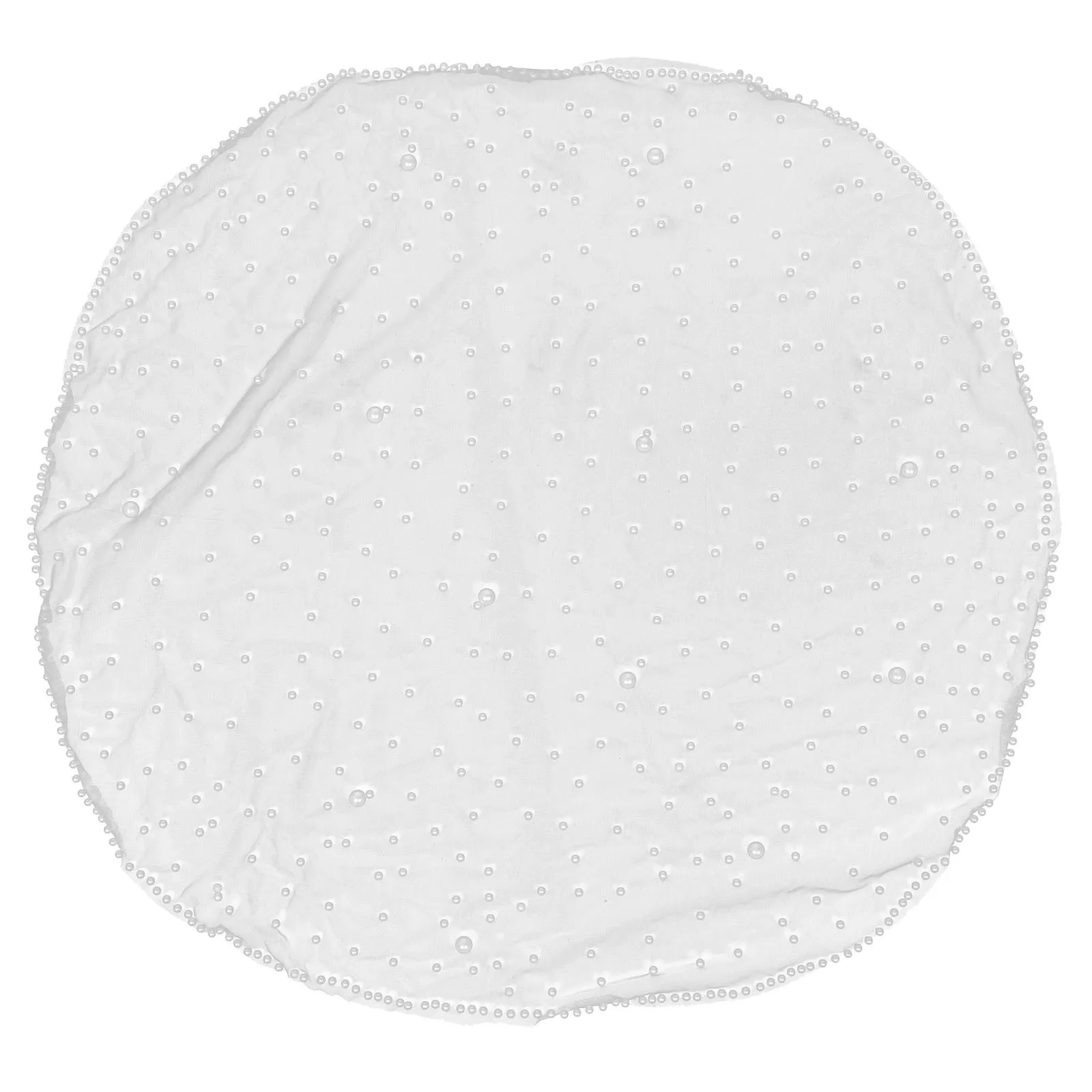 

Pearl Decorated Short Wedding Bridal Birdcage Vintage Lace Face Veil Korean Style For Photoshoots White Tulle Prom Veil