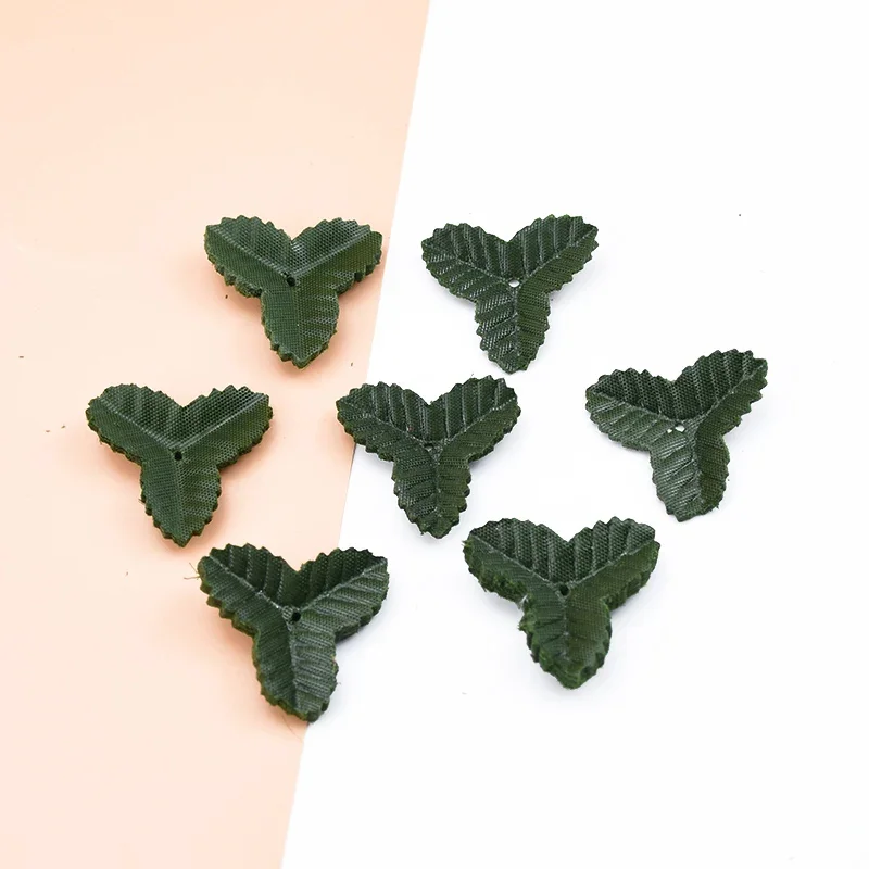 

200pcs Fake Leaves Christmas decor for wedding diy gifts box decorative flowers wreaths silk green leaf artificial plants Bodas
