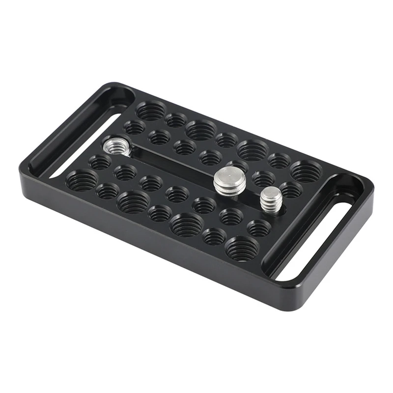 BNVN-Multipurpose Cheese Plate Camera Baseplate With 1/4In & 3/8In Threads For Camera Rig Photography Video Accessories