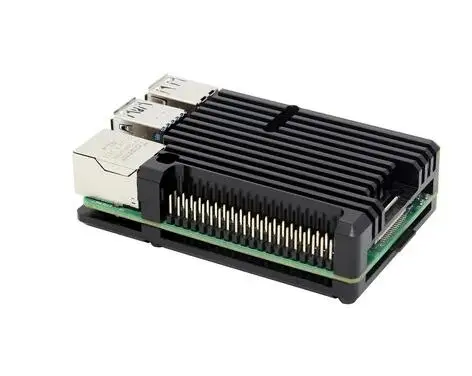 Mới Nhất CNC Hợp Kim Nhôm Ốp Lưng Vỏ Tủ Làm Mát Quạt Tản Nhiệt Cho Raspberry Pi 4