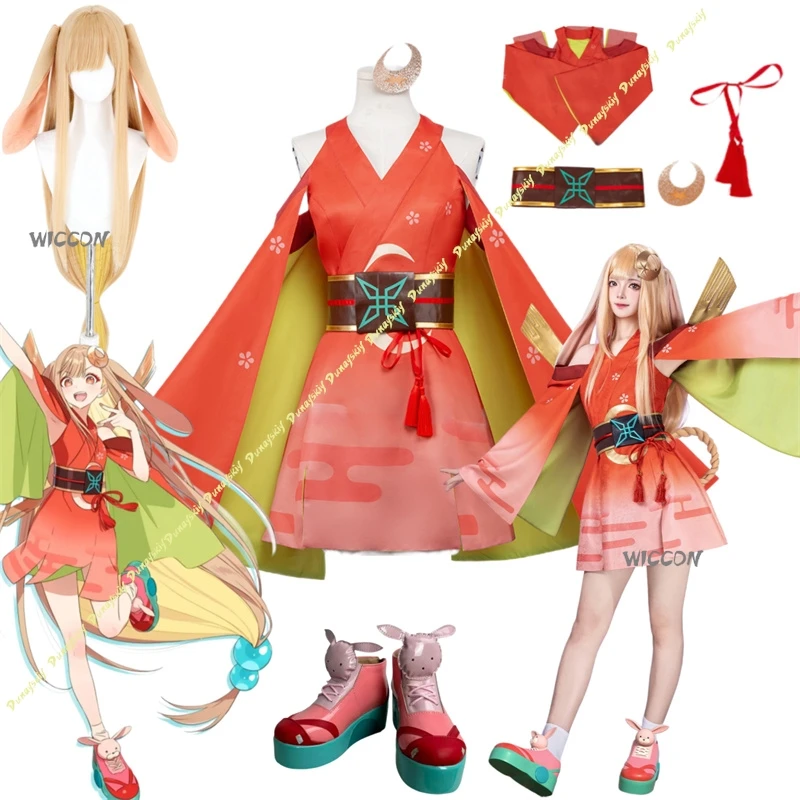 

Cosmic Princess Kaguya Costume Kaguya Cosplay Costume Complete Set With Clothes,Wigs,Shoes High Quality Play Role Clothes