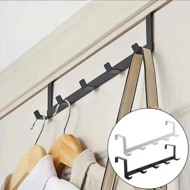 1pcs Space Saving Door Hook Rack Modern Easy Install Durable Coat Hanger ﻿