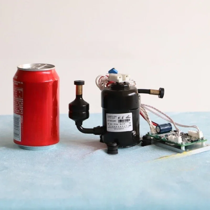 ST19DC12H 12V DC Mini Refrigeration Compressor for Cooling Vest, Cabinet AC and Compact Refrigeration Equipment