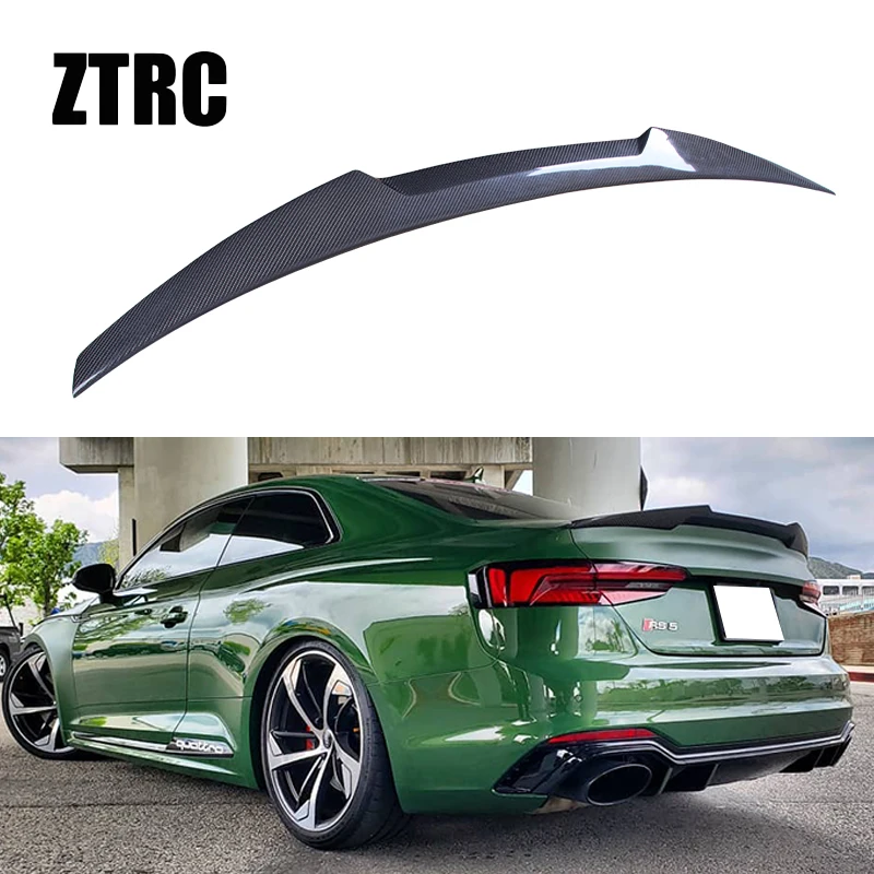 

For AUDI A5 S5 RS5 B9 Coupe 2Door M4 Style Carbon fiber Rear Spoiler Trunk wing 2016-2024