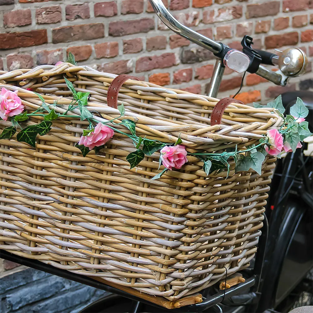 Bike Basket Straps Adjustable Wear-Resistant Front Cargo Belt For Bicycle Scooter Basket Mounting Cycling