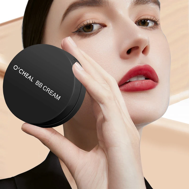 OCHEAL BB Cream Air Cushion Full Coverage Waterproof Long-lasting Concealer Cushion Compact Face Makeup Foundation CC Cream