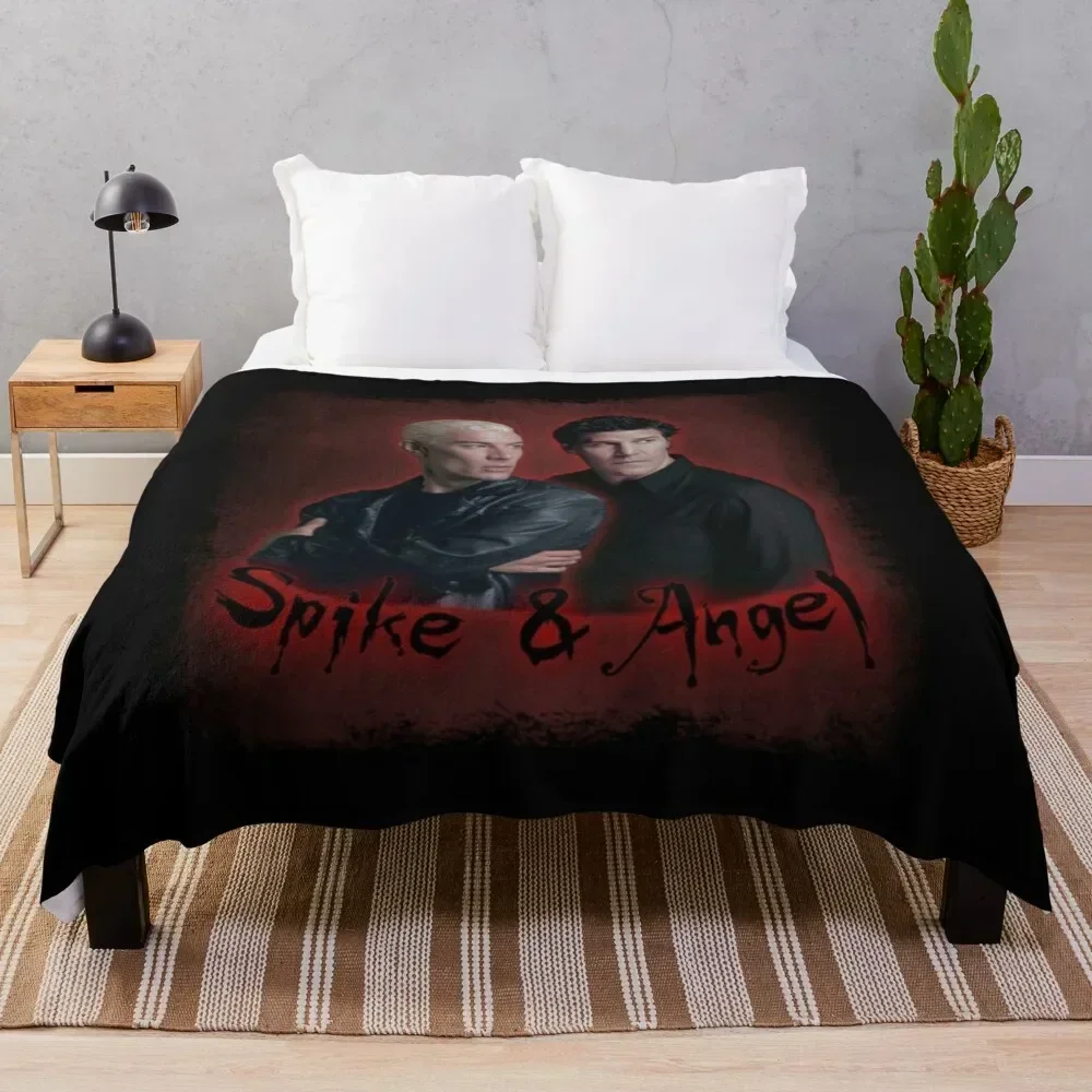 

Buffy, Spike & Angel Vintage Look Throw Blanket Fade Resistant Durable Throw Blanket