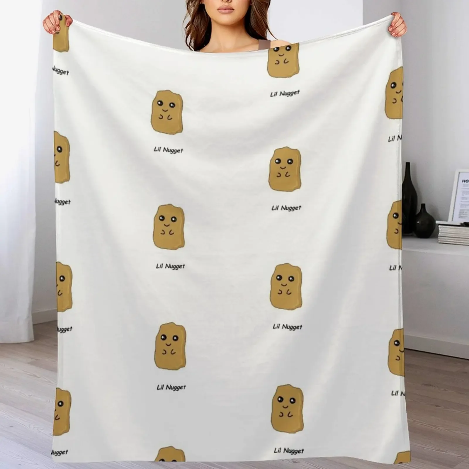 

Lil Nugget Throw Blanket Soft Plush Blanket as Housewarming Gift