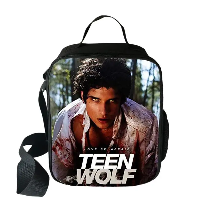 

Trendy Youthful Teen Wolf 3D Print Crossbody Insulated Handbags Ice Bags Lunchbox Thermal insulation Food Lunch Bag