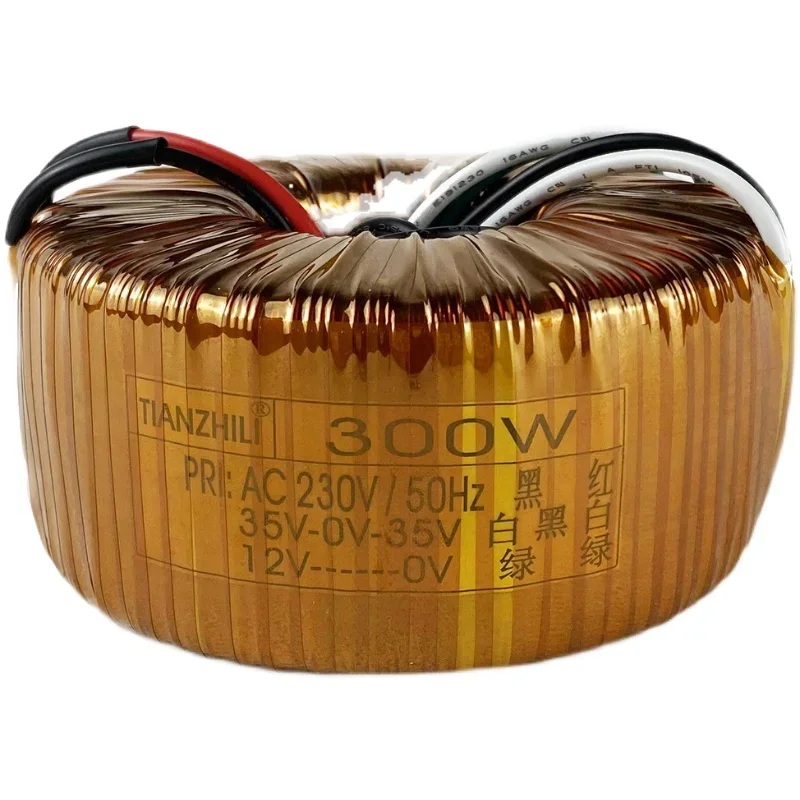 

300W toroidal transformer 230V to dual 35V single 12V class A power amplifier audio pure copper power supply