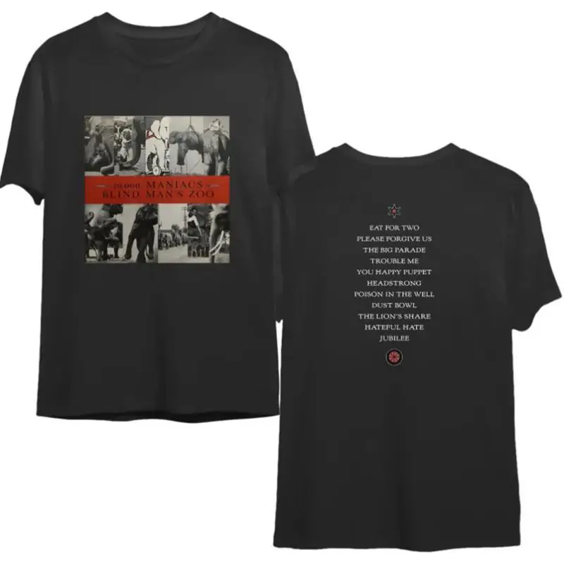 Vintage 10,000 MANIACS Blind Man's Zoo 1989 T-Shirt
