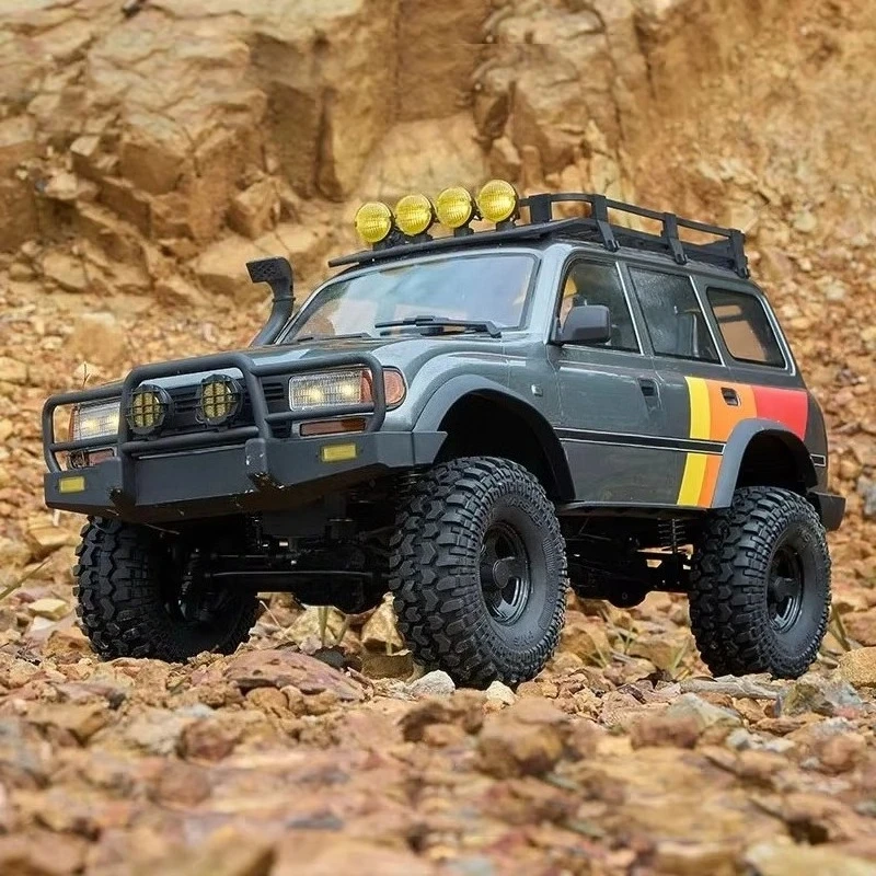 1:10 FCX10 LC80 Land Cruiser RC Crawler High Speed Off-Road Climbing Vehicle Remote Control Car Toys with LED Lights