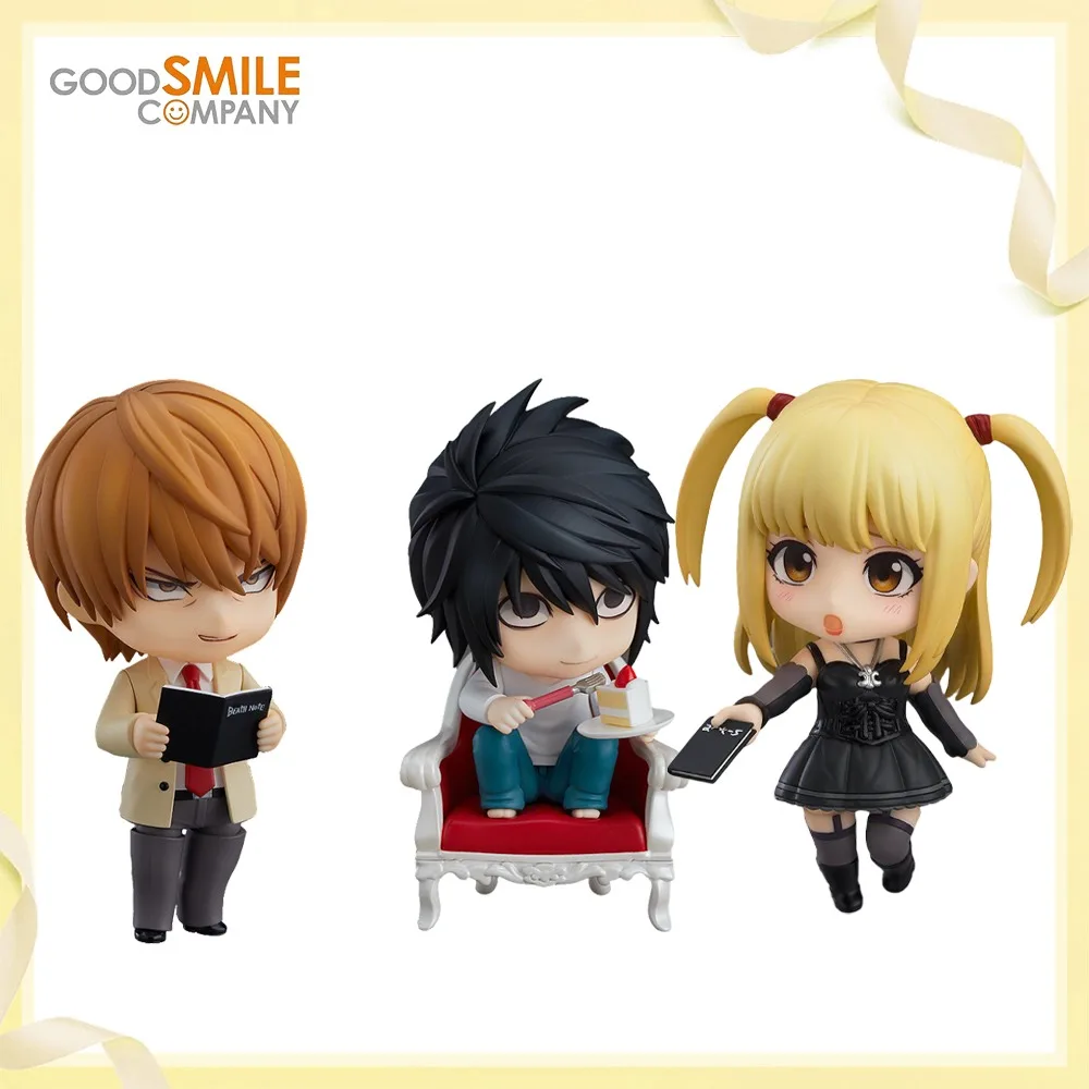 100% Original, en Stock, Good Smile Company, Amane Misa Nendoroid (2674), Yagami Light (1160), L (1200), Figura de Anime, Modelo de Decoración