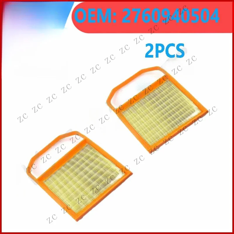 S+ 2* Engine Air Actied Carbon Cabin Air Filter For Benz C400 450 AMG 2760940504