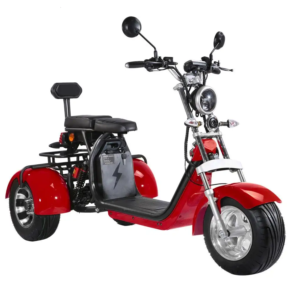 

2000w 2*60v20ah Lithium-Ion Battery EEC CE COC EU Door-To-Door Electric Motorcycle With Three Wheels OEM