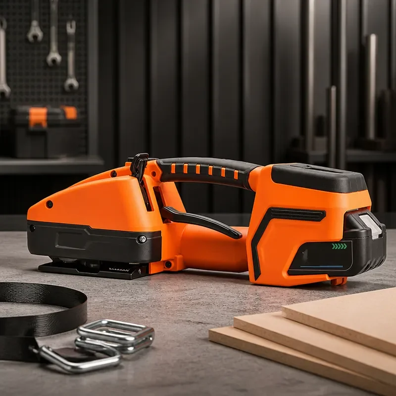 Portable Electric Baler Small Plastic Strapping Machine Fully Automatic Handheld Hot Melt Buckle-free Strapper