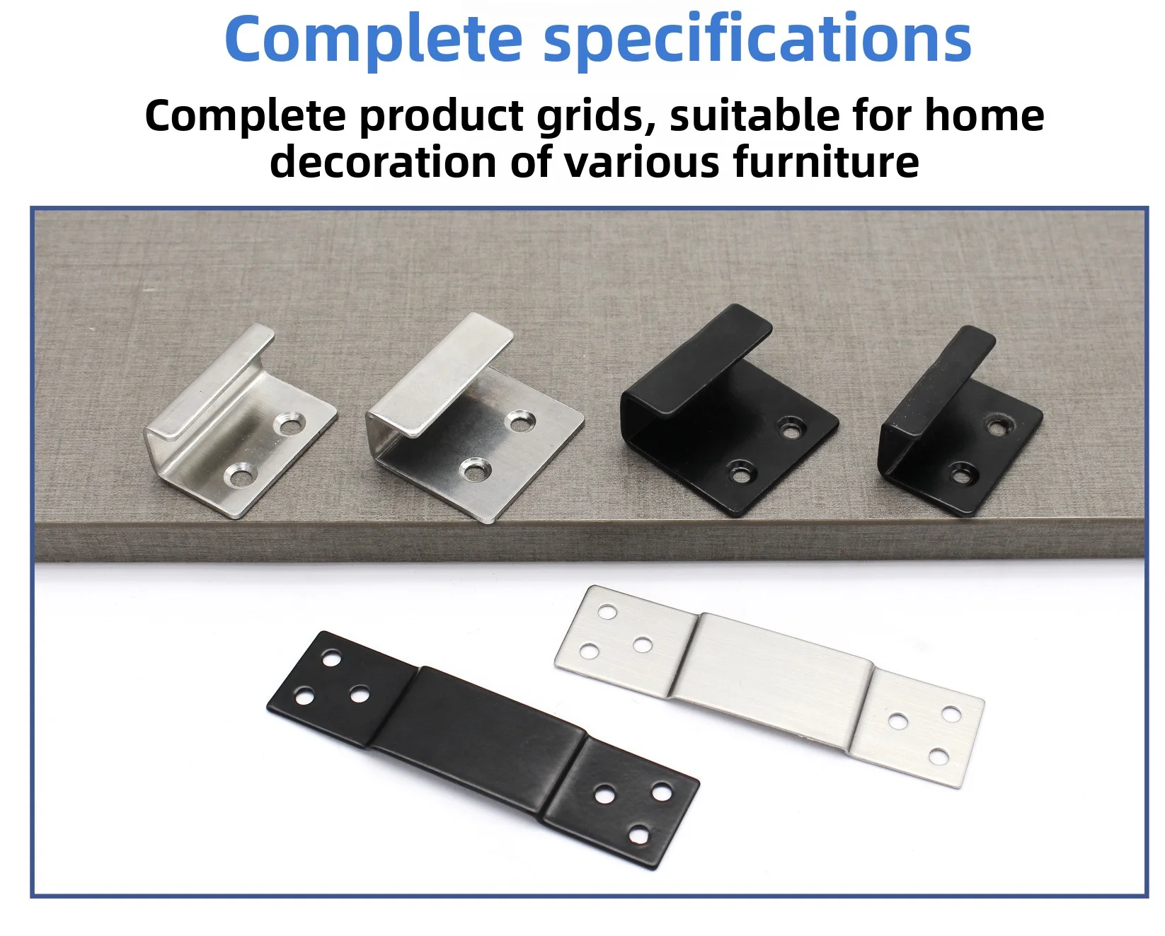 U-förmige Eckhalterung aus Edelstahl, Aufhängehaken, Türhalterung, Keramikfliesen-Displayhalter, Schnalle, Möbelverbindungselement, Hardware – Detail 4