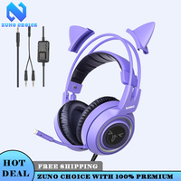 Zuno Somic G951  Wired Headphone with Microphone Active Noise Reduction Gaming Headphones for Girl Gamer Earphones  PC Accessori