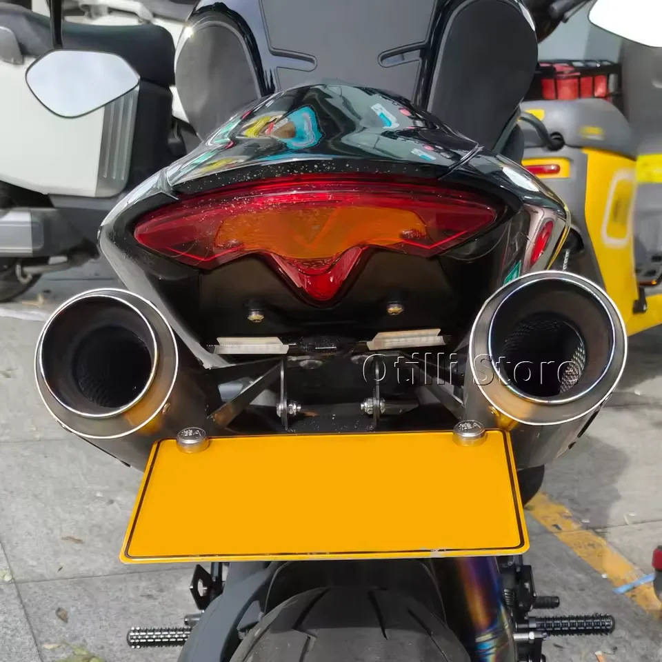 1200RS 2021 - 2024 حامل لوحة الترخيص للسرعة الثلاثي 1200 RS R1200RS دراجة نارية الذيل مرتب الحاجز الخلفي مزيل مصباح ليد