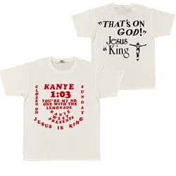 Kanye West Jesus Is King Kanye West Hip Hop T-shirt Trust God Cotton Men T Shirt New TEE TSHIRT Womens Tops