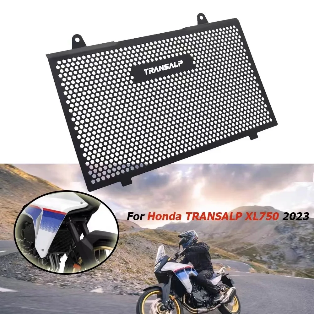 Suitable for Honda TRANSALP XL750 2023 modified water tank net shield radiator water cooling protective net shield accessories