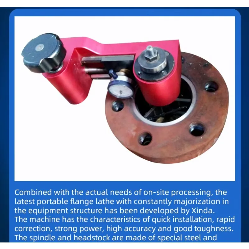 Chinese Factory Price Lathes Portable Types on Hand Lathe Machine XDFC250 Hand Flange Lathe for Sale
