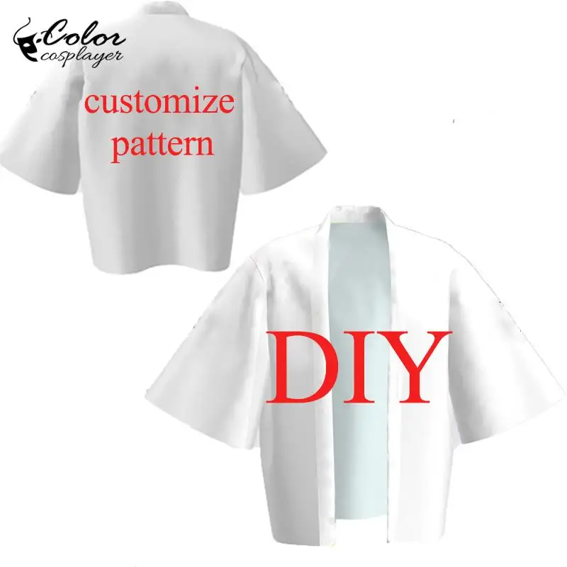 Color Cosplayer Diy Haori Customize Pattern Clock Spring Summer Cosplay Costume Anime Image Customization Adult Cardigan