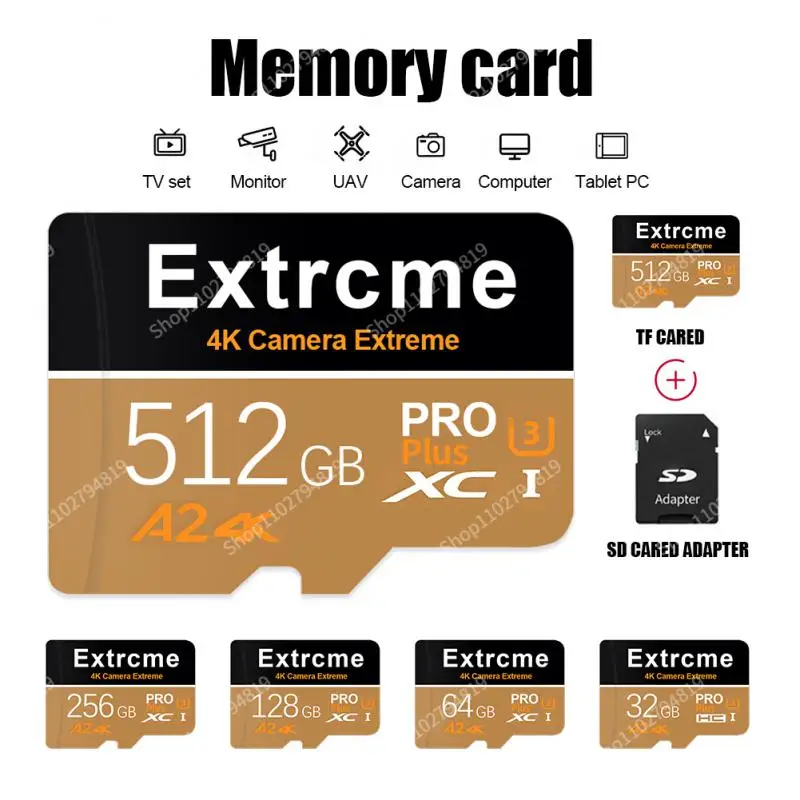 High Speed Micro TF SD Card 512GB 256GB 128GB 64GB 32GB TF Flash Memory Card Driving Recorder Cameracartão De Memória 32GB 128GB
