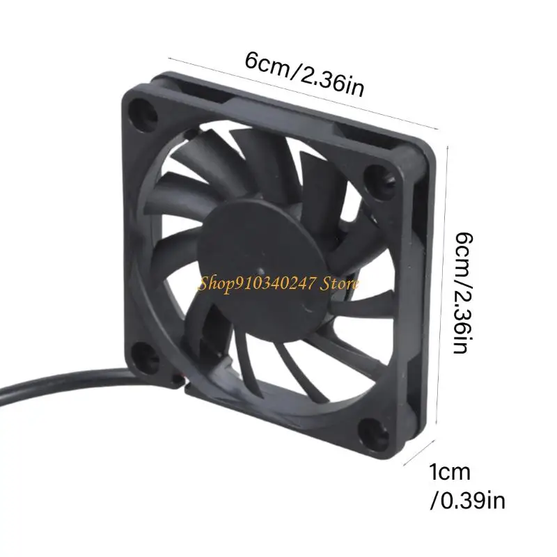 Q22A 60x10mm USB 5V Quạt máy tính làm mát cho máy chủ PC Tủ Bộ định tuyến Bộ thu tín hiệu