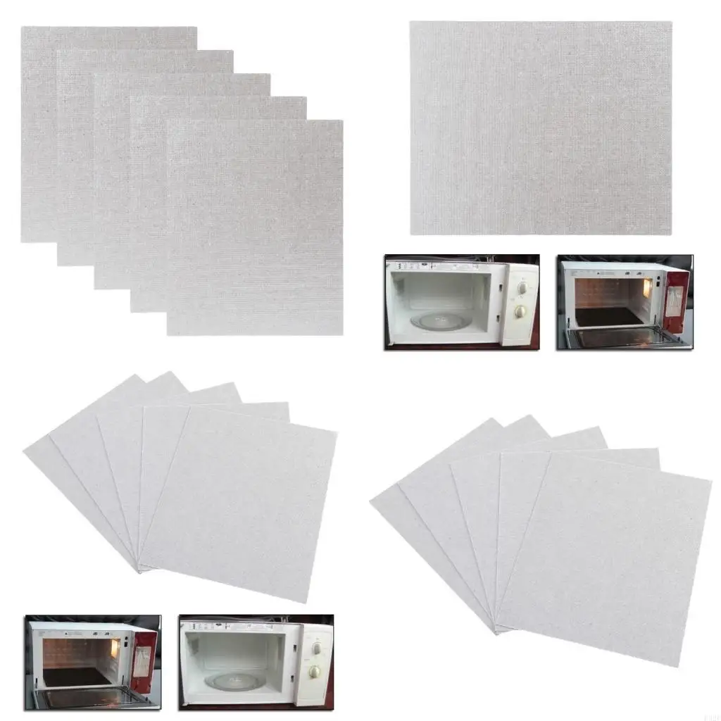 F92F 5Pcs Mica Plate Sheets Microwave Oven Replace Part 120x150mm Universal For Midea