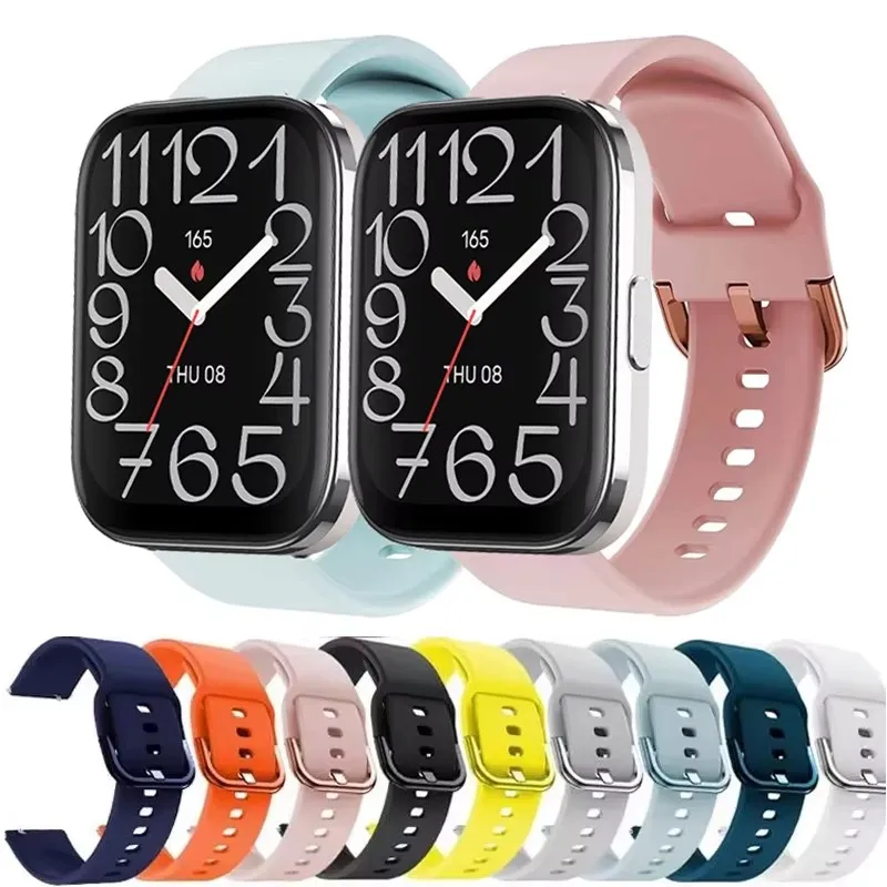 Watch Strap Band for Amazfit Bip 5 Unity Strap Smart Watch Silicone Replacement Accessories 22mm Wristband for Amazfit Bip 5