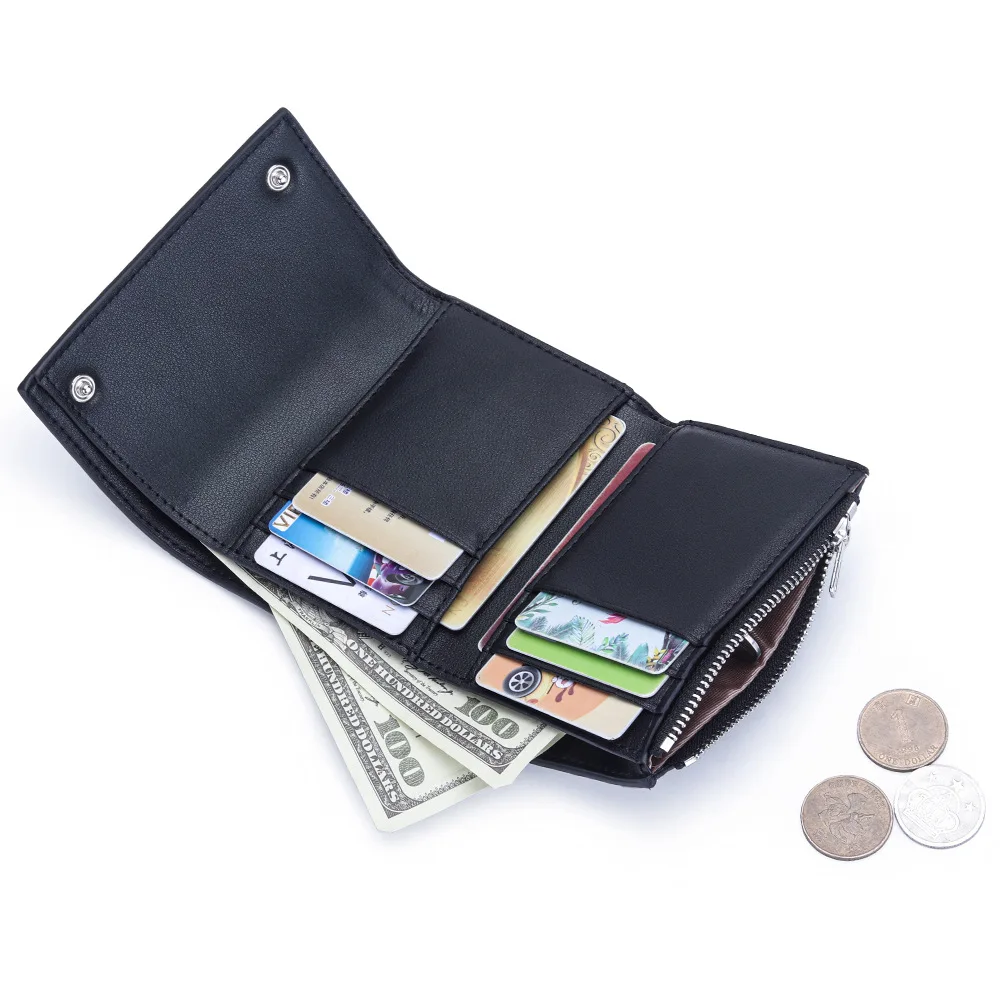 Women Short Genuine Leather Wallet Sander Ins Niche Design Soft Cowhide Card Purse Ladies Portable Multi Slots Small Wallet Dail
