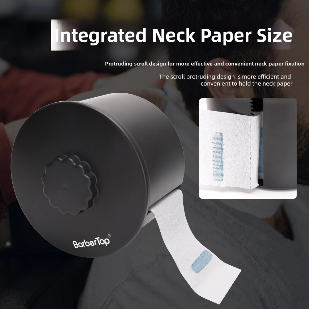 Disposable Hairdressing Neck Wrap Paper Plastic Storage Box for Barber Shop Neck Protector Paper Barberia Accesorios Profesional