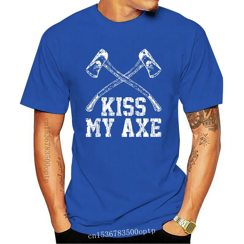 New Clothing Lumberjack Shirt Axe T Shirt Chop Wood Tee Gift