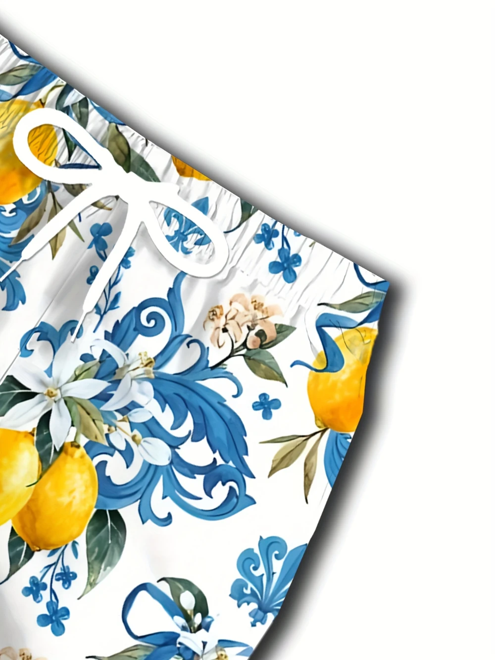 Pantaloncini da uomo in stile hawaiano 3D con stampa di limone da spiaggia leggeri e traspiranti adatti per le vacanze, sport all'aria aperta e allenamento fitness